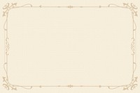 Ornaments frame background, beige vintage design