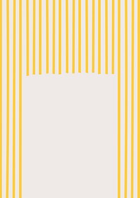 Spaghetti striped frame background in yellow doodle style