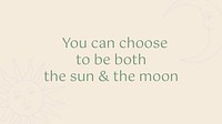 Inspirational quote blog banner template, minimal graphic vector