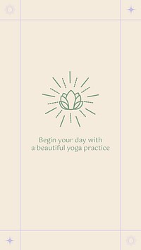 Inspirational quote instagram story template, minimal graphic vector