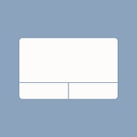 Minimal notification box frame, social media post graphic vector