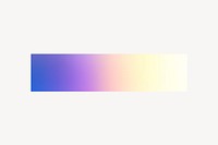 Purple gradient bar collage element, holographic color vector