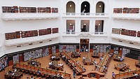 State Library of Victoria, Melbourne, Australia. Original public domain image from <a href="https://commons.wikimedia.org/wiki/File:State_Library_of_Victoria,_Melbourne,_Australia_(Unsplash).jpg" target="_blank" rel="noopener noreferrer nofollow">Wikimedia Commons</a>
