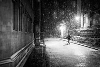 A person running across the street on a rainy night. Original public domain image from <a href="https://commons.wikimedia.org/wiki/File:Running_in_the_rain_(Unsplash).jpg" target="_blank" rel="noopener noreferrer nofollow">Wikimedia Commons</a>