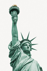 Statue of Liberty collage element, USA landmark psd