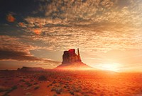 Sunrise - Monument Valley - USA. Original public domain image from Wikimedia Commons