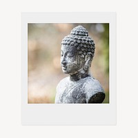 Buddha statue instant photo, religious image