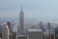 View of the Empire State Building and the Financial District in the distance in New York City. Original public domain image from <a href="https://commons.wikimedia.org/wiki/File:My_favorite_skyscraper_in_the_city_(Unsplash).jpg" target="_blank" rel="noopener noreferrer nofollow">Wikimedia Commons</a>