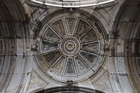Beneath the dome architecture, Zwinger, Dresden, Germany. Original public domain image from Wikimedia Commons