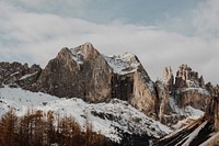 Sharp granite ridges in the snowy mountains. Original public domain image from <a href="https://commons.wikimedia.org/wiki/File:Canazei_granite_ridges_(Unsplash).jpg" target="_blank" rel="noopener noreferrer nofollow">Wikimedia Commons</a>