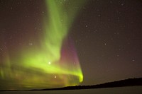 Beautiful northern lights background. Original public domain image from Wikimedia Commons
