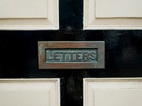Letterbox, nameplate. Original public domain image from Wikimedia Commons