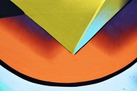Abstract modern art, colorful geometric shape. Original public domain image from <a href="https://commons.wikimedia.org/wiki/File:Chris_Barbalis_2017-05-27_(Unsplash).jpg" target="_blank">Wikimedia Commons</a>