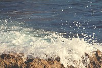 Close up sea wave splashing on the rock. Original public domain image from <a href="https://commons.wikimedia.org/wiki/File:James_Pritchett_2014-11-06_(Unsplash_cqdl_0gQY1M).jpg" target="_blank">Wikimedia Commons</a>