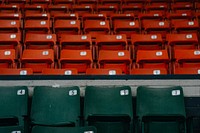 Seats at the stadium in Springfield, United States. Original public domain image from Wikimedia Commons