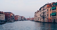 Venezia canal and vintage buildings. Original public domain image from <a href="https://commons.wikimedia.org/wiki/File:Venezia_(Unsplash).jpg" target="_blank">Wikimedia Commons</a>