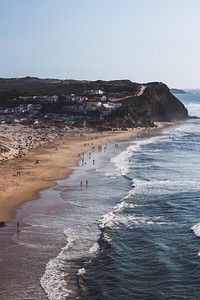 Praia do Monte Clérigo, Aljezur, Portugal. Original public domain image from <a href="https://commons.wikimedia.org/wiki/File:Praia_do_Monte_Cl%C3%A9rigo,_Aljezur,_Portugal_(Unsplash_9ja-vZpFyAo).jpg" target="_blank" rel="noopener noreferrer nofollow">Wikimedia Commons</a>