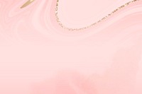 Cute pink marble background psd with gold touch