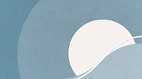 Moon illustration HD wallpaper, minimalist vintage blue background