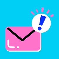 Funky message notification psd icon