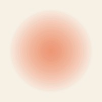 Blurry peach circle background vector in gradient vintage style