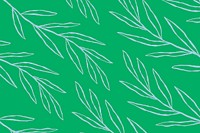 Blue eucalyptus leaf pattern vector on green botanical background