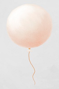 Pink white balloon element psd