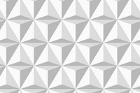 Triangle 3D geometric pattern vector grey background in modern style