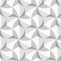 Simple 3D geometric pattern vector grey background