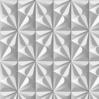 Simple 3D geometric pattern vector grey background