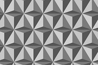 Triangle 3D geometric pattern grey background in simple style