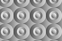 Circle 3D geometric pattern grey background in simple style