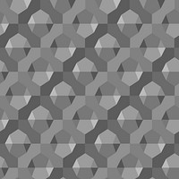 Simple 3D geometric pattern vector grey background