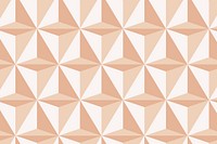 Triangle 3D geometric pattern orange background in modern style