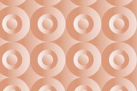 Circle 3D geometric pattern orange background in abstract style