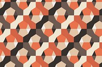 Modern 3D geometric pattern orange background