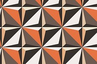 Kite 3D geometric pattern vector orange background in modern style