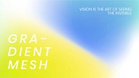 Abstract template vector blue and yellow gradient for blog banner