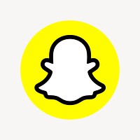 Snapchat psd social media icon. 7 JUNE 2021 - BANGKOK, THAILAND