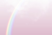 Pastel background vector with rainbow