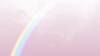 Pastel background vector with rainbow