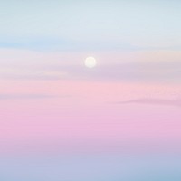 Sunset background on pastel sky