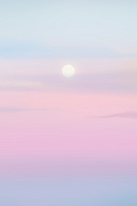 Sunset background on pastel sky