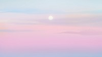 Sunset background on pastel sky