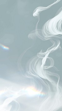 Aesthetic background vector with white smoke