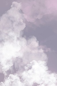 Sky background vector with white cloud