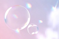 Clear bubbles psd aesthetic background