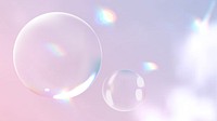 Clear bubbles vector aesthetic background