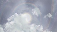 Sky background with sun halo