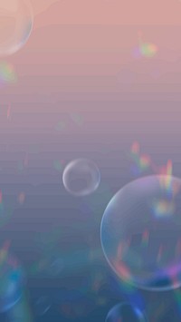 Clear bubbles vector aesthetic background